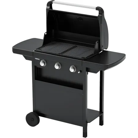 Barbecue Gas Campignaz 3 Fuochi Ripiani Laterali Nero 91x53x108 cm