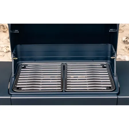 Barbecue Gas Campignaz 3 Fuochi Ripiani Laterali Nero 91x53x108 cm