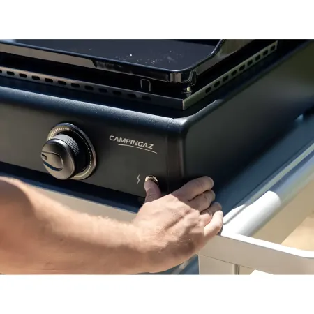 Barbecue a Gas Campignaz Plancha 65x56x31 cm 2 Fuochi Piastra Ghisa