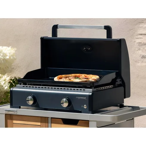 Barbecue a Gas Campignaz Plancha 65x56x31 cm 2 Fuochi Piastra Ghisa