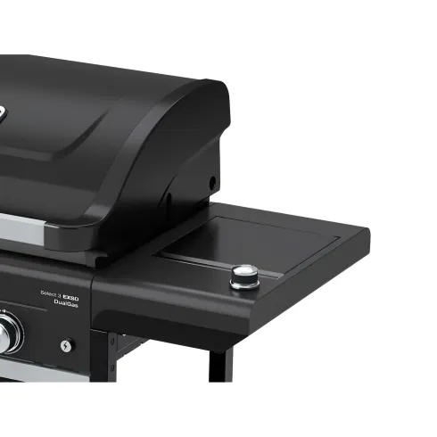 Barbecue Gas Campignaz 3 Fuochi Ripiani Laterali Nero 115x57x113 cm