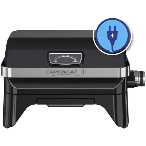 Barbecue Elettrico da Tavolo Campignaz 2200W Griglia Ghisa Coperchio