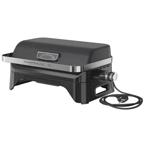 Barbecue Elettrico da Tavolo Campignaz 2200W Griglia Ghisa Coperchio