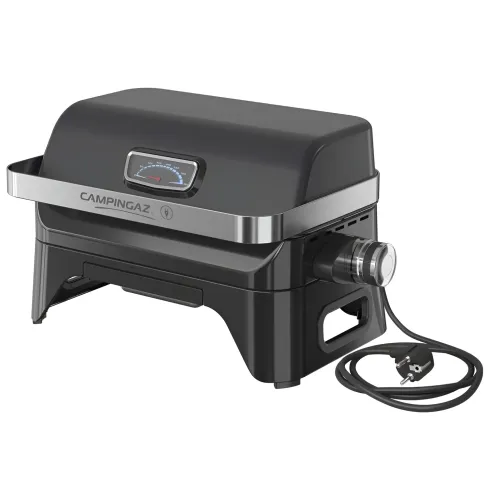 Barbecue Elettrico da Tavolo Campignaz 2200W Griglia Ghisa Coperchio