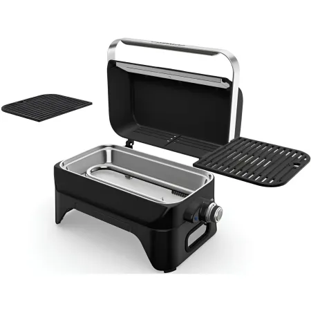 Barbecue Elettrico da Tavolo Campignaz 2200W Griglia Ghisa Coperchio