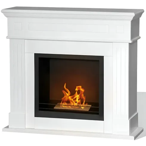Camino a Bioetanolo Bianco da Terra 3,4 kW Lana di Roccia 1,8L Interno