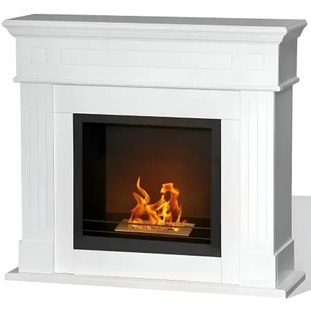 Camino a Bioetanolo Bianco da Terra 3,4 kW Lana di Roccia 1,8L Interno
