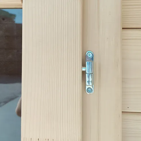 Casetta in Legno 2x1.8 25 mm con Pavimento Rimessa Porta Attrezzi da Giardino | BricoShop24