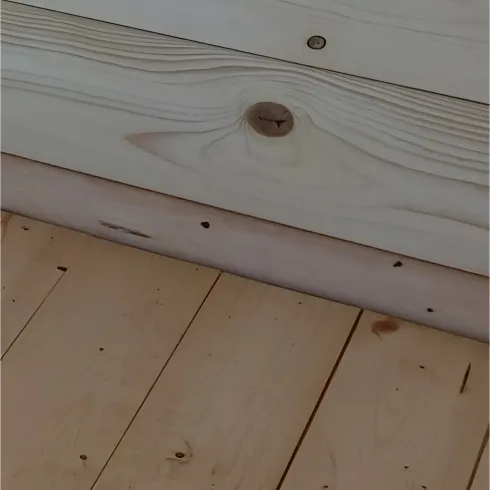 Casetta in Legno 2x1.8 25 mm con Pavimento Rimessa Porta Attrezzi da Giardino | BricoShop24