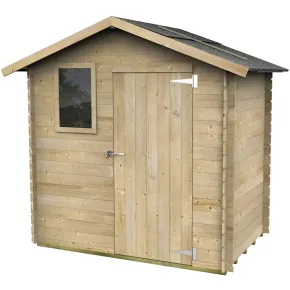 Casetta in Legno 2x1.3 con Pavimento Interno Rimessa per Attrezzi da Giardino | BricoShop24