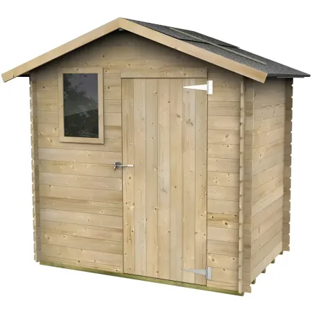 Casetta in Legno 2x1.3 con Pavimento Interno Rimessa per Attrezzi da Giardino | BricoShop24