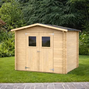 Casetta in Legno Blockhouse 2.5x2 19 mm con Pavimento Ricovero Attrezzi Giardino | BricoShop24 2
