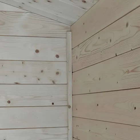 Casetta in Legno Blockhouse 2.5x2 19 mm con Pavimento Ricovero Attrezzi Giardino | BricoShop24