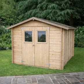 Casetta con Pavimento Rimessa per Attrezzi da Giardino in Legno 2x2.5 2