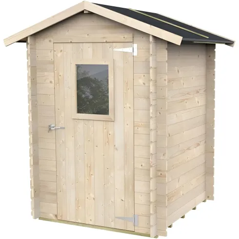 Casetta in Legno 1.5x1.5 con Pavimento Rimessa Ricovero per Attrezzi da Giardino | BricoShop24