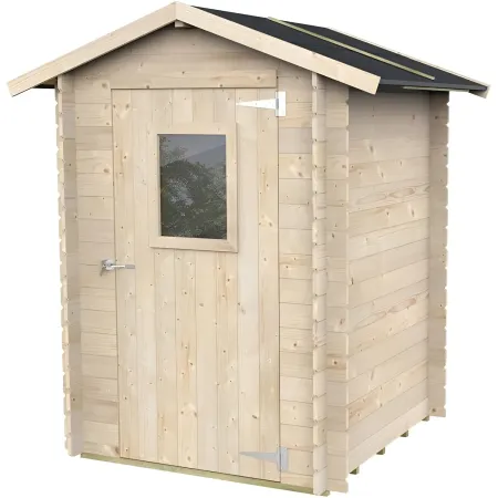 Casetta in Legno 1.5x1.5 con Pavimento Rimessa Ricovero per Attrezzi da Giardino | BricoShop24