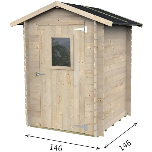 Casetta in Legno 1.5x1.5 con Pavimento Rimessa Ricovero per Attrezzi da Giardino | BricoShop24