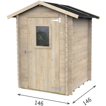 Casetta in Legno 1.5x1.5 con Pavimento Rimessa Ricovero per Attrezzi da Giardino | BricoShop24