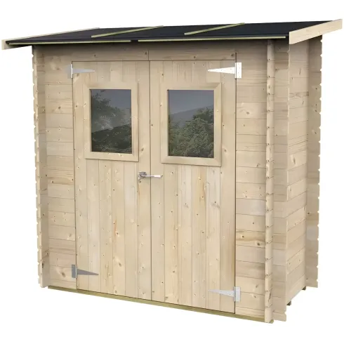 Casetta Armadio in Legno 2x1 con Pavimento Rimessa Attrezzi da Terrazzo Giardino | BricoShop24