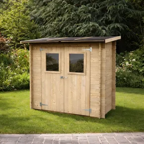Casetta Armadio in Legno 2x1 con Pavimento Rimessa Attrezzi da Terrazzo Giardino | BricoShop24 2