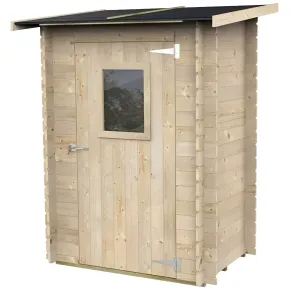 Casetta Armadio in Legno Da Giardino per Attrezzi 124x76 cm