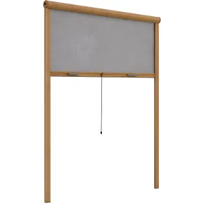 Zanzariera a Rullo Verticale 140x160 Riducibile in Alluminio Bronzo