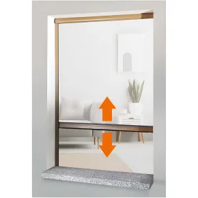 Zanzariera a Rullo Verticale 160x160 Riducibile in Alluminio Bronzo 2