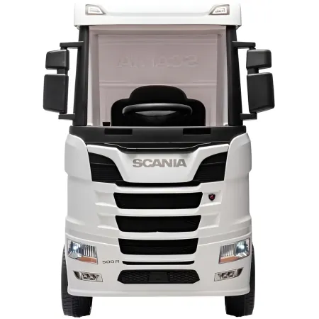 Camion Elettrico Scania Bianco 24V per Bambini con Telecomando