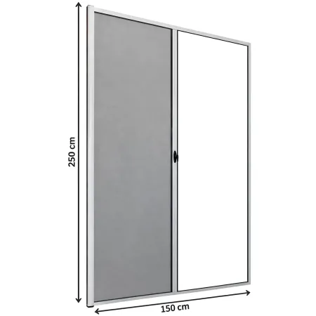 Zanzariera a Rullo Laterale per Porta Bianco 150x250 Riducibile