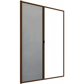 Zanzariera a Rullo Laterale per Porta Marrone 150x250 Riducibile