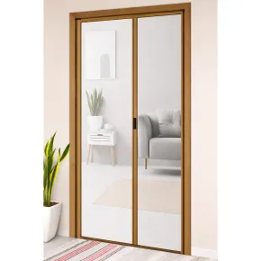 Zanzariera a Rullo Laterale per Porta Bronzo 150x250 Riducibile 2