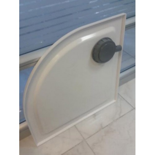Piatto Doccia Resina Angolare Semicircolare 80x80 90x90 Flat 3cm Bianco Piletta