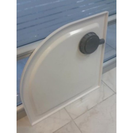 Piatto Doccia Resina Angolare Semicircolare 80x80 90x90 Flat 3cm Bianco Piletta
