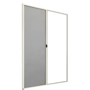 Zanzariera a Rullo Laterale per Porta Avorio 150x250 Riducibile