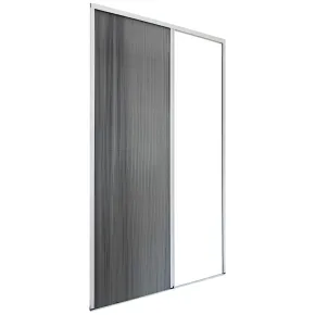 Zanzariera Plissettata Laterale Bianco Guida Bassa Porta 120X240