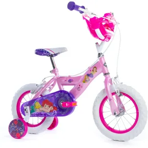 Bicicletta da Bambina Princess Ruota 12 Pollici Bici con Rotelle Freni
