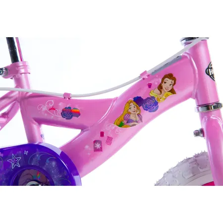 Bicicletta da Bambina Princess Ruota 12 Pollici Bici con Rotelle Freni