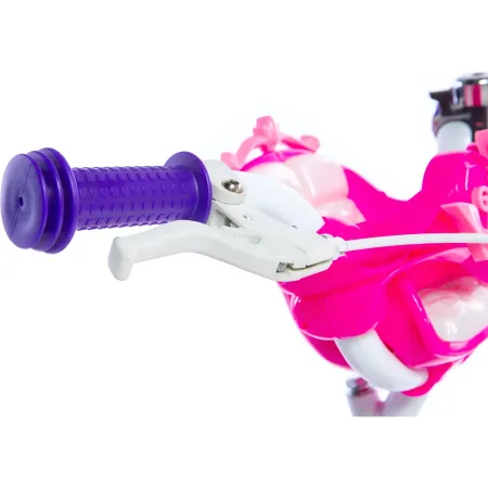 Bicicletta da Bambina Princess Ruota 12 Pollici Bici con Rotelle Freni