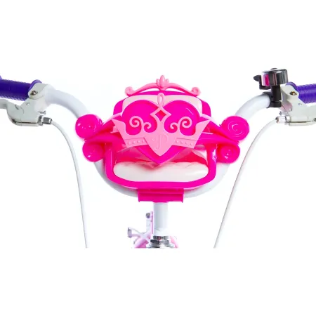 Bicicletta da Bambina Princess Ruota 12 Pollici Bici con Rotelle Freni