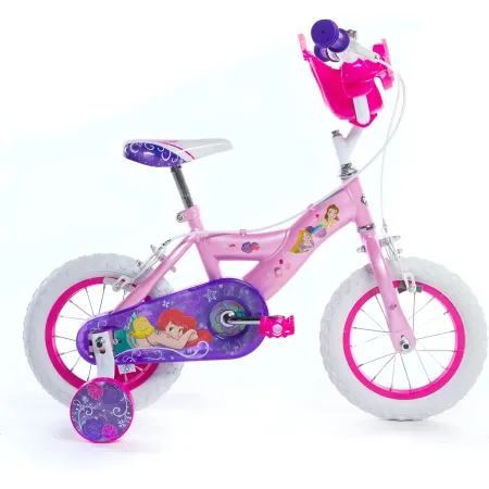 Bicicletta da Bambina Princess Ruota 12 Pollici Bici con Rotelle Freni