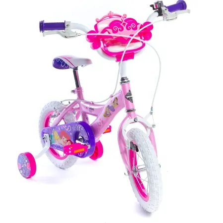 Bicicletta da Bambina Princess Ruota 12 Pollici Bici con Rotelle Freni
