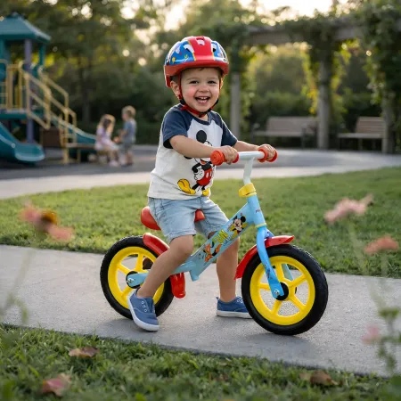 Bicicletta Senza Pedali per Bambini Topolino Balance Bike Disney 30kg