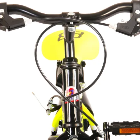 Bicicletta Bambini 16" Sportiva Giallo Rotelle Removibili Borraccia