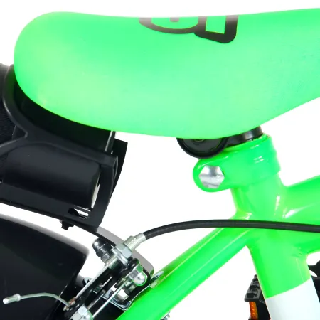 Bicicletta Bambini 12" Sportiva Verde Rotelle Removibili Borraccia