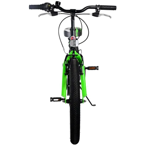 Bicicletta per Bambini 20" Sportiva Verde Sportiva 7 Marce Cavalletto