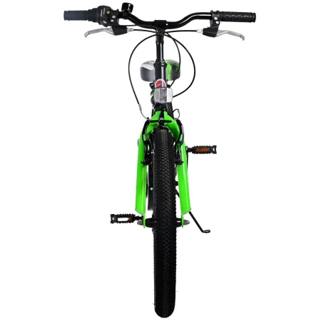 Bicicletta per Bambini 20" Sportiva Verde Sportiva 7 Marce Cavalletto