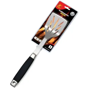 Spatola Barbecue Acciaio Inox Manico Antiscivolo Utensile Griglia 2