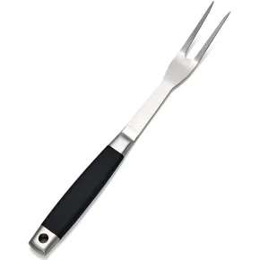 Forchettone Barbecue Acciaio Inox Manico Antiscivolo Utensile Griglia
