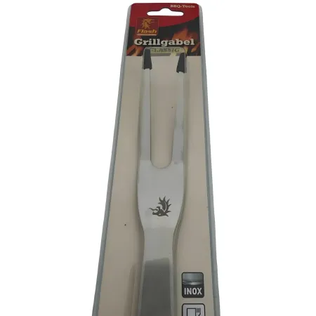 Forchettone Barbecue Acciaio Inox Manico Antiscivolo Utensile Griglia
