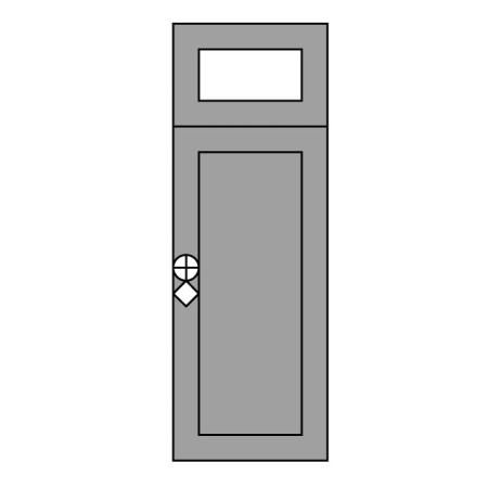 Sopraluce per Porta Blindata da 20cm, 30cm o 40cm